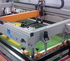 Four Pillar Screen Printing Machine Illustration