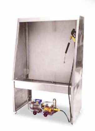Wash Booth With Water Spay Gun